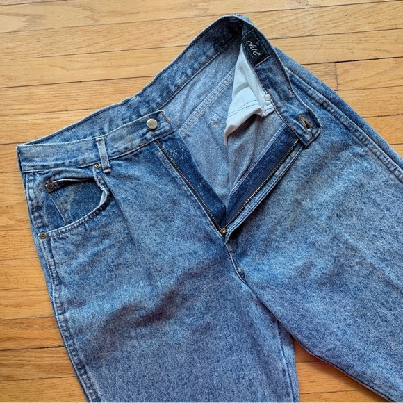 Vintage chic Vintage Acid Wash Jeans size 16 (waist 32") - Picture 6 of 9